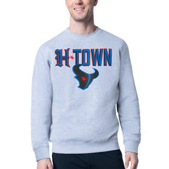 Starter H-Town Graphic Fleece Pullover Sweatshirt - Houston Texans Pullover