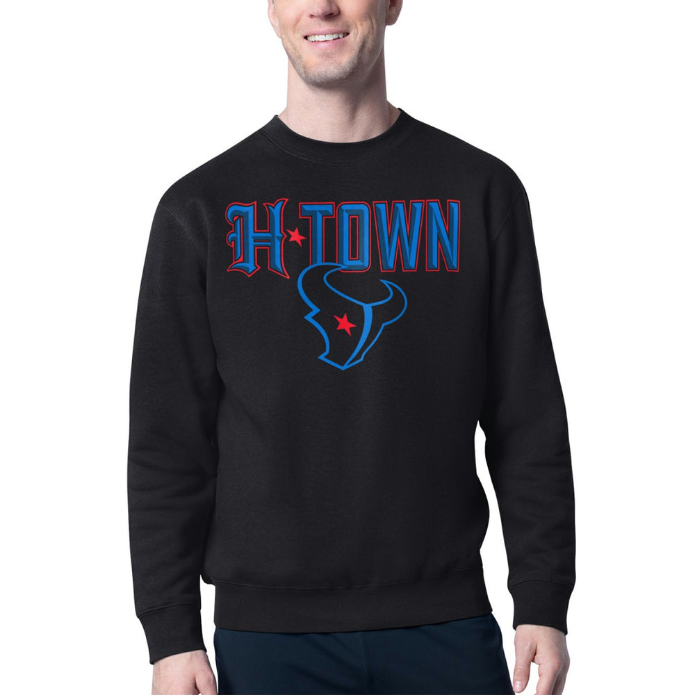 Starter H-Town Graphic Fleece Pullover Sweatshirt - Houston Texans Pullover
