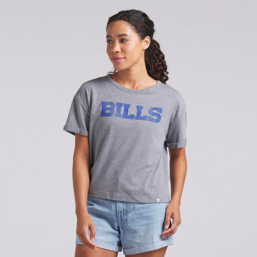 Women's Swing Pass Tri-Blend Boxy T-Shirt - Buffalo Bills T-shirts