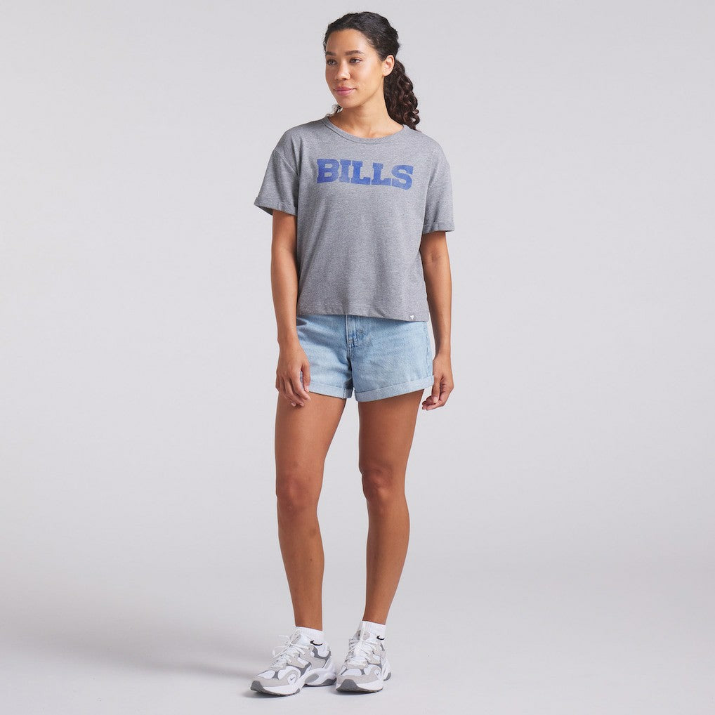 Women's Swing Pass Tri-Blend Boxy T-Shirt - Buffalo Bills T-shirts