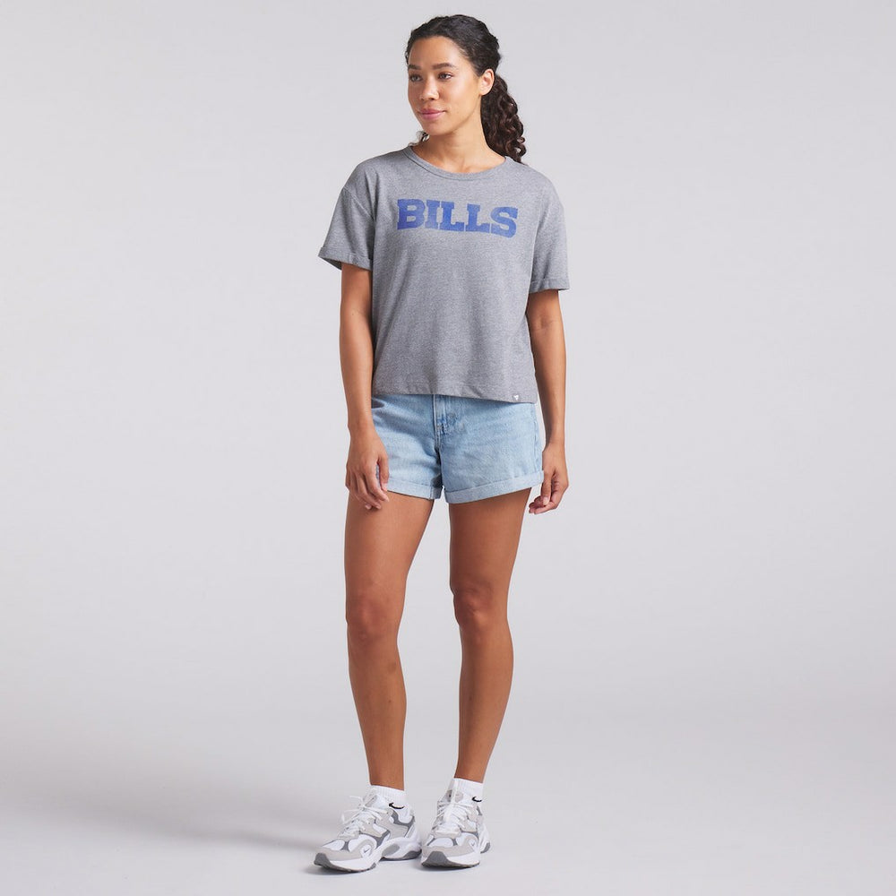 Women's Swing Pass Tri-Blend Boxy T-Shirt - Buffalo Bills T-shirts