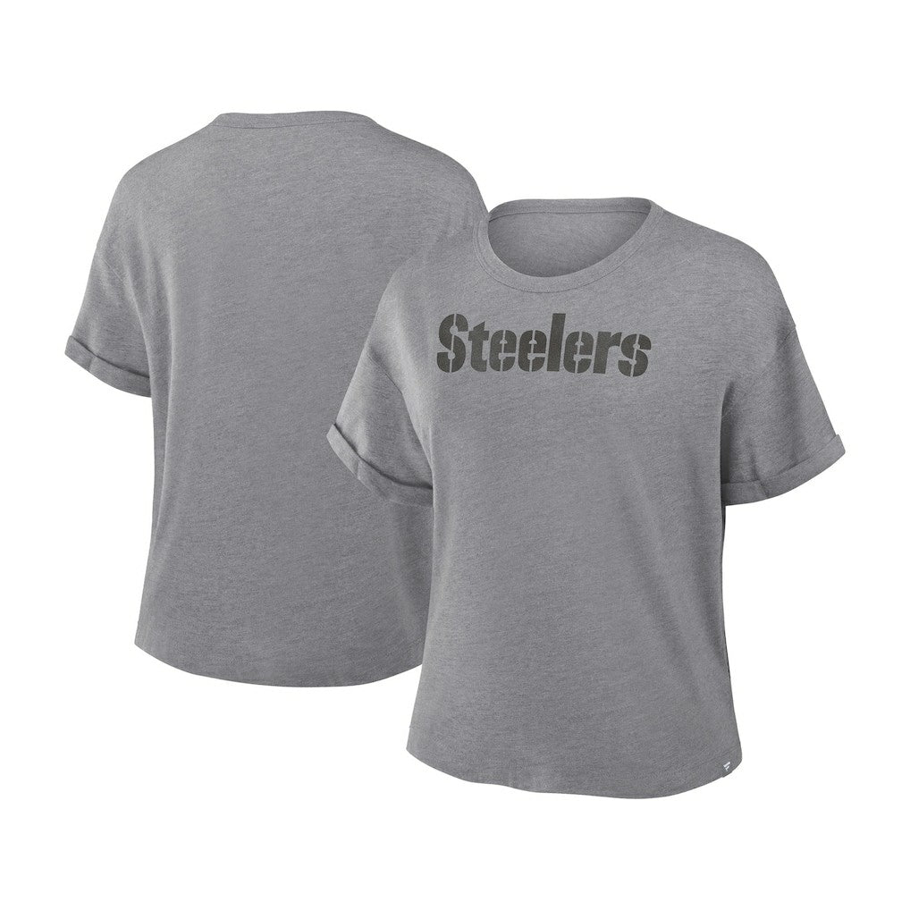Women's Swing Pass Tri-Blend Boxy T-Shirt - Pittsburgh Steelers T-shirts