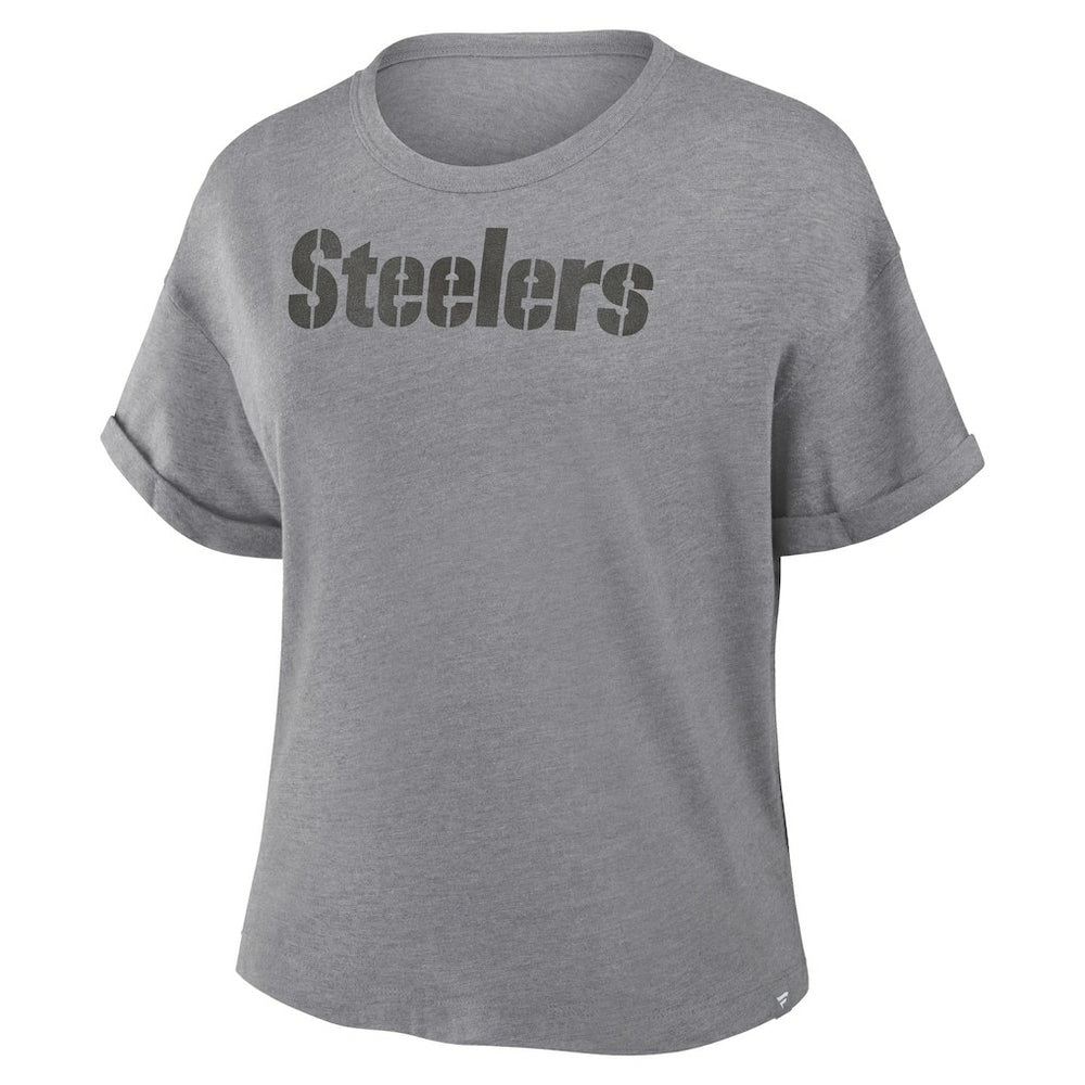 Women's Swing Pass Tri-Blend Boxy T-Shirt - Pittsburgh Steelers T-shirts