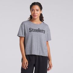 Women's Swing Pass Tri-Blend Boxy T-Shirt - Pittsburgh Steelers T-shirts