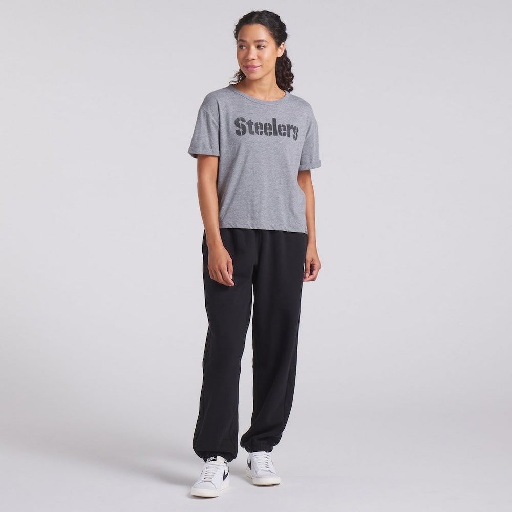 Women's Swing Pass Tri-Blend Boxy T-Shirt - Pittsburgh Steelers T-shirts