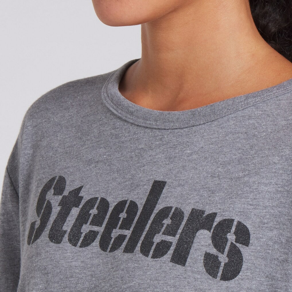 Women's Swing Pass Tri-Blend Boxy T-Shirt - Pittsburgh Steelers T-shirts