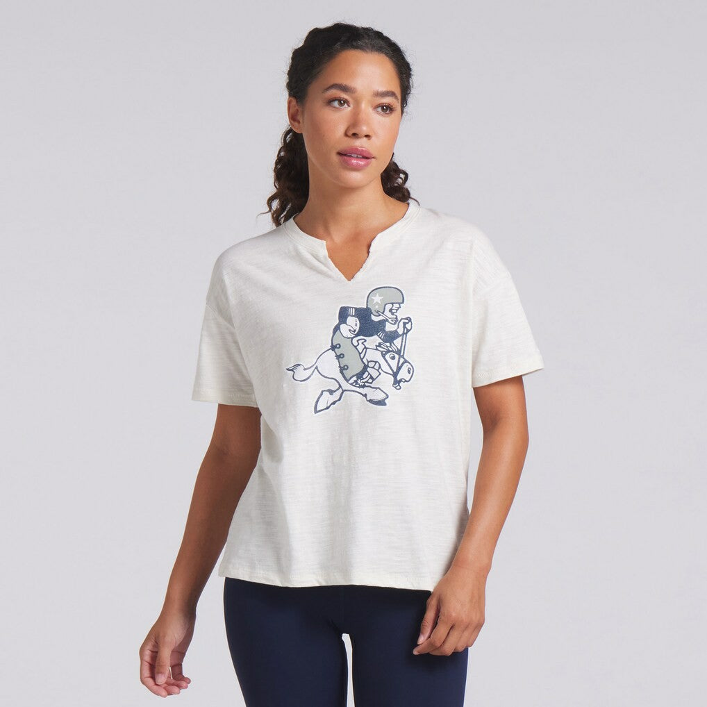 Women's Trick Play Slub Boxy T-Shirt - Dallas Cowboys T-shirts