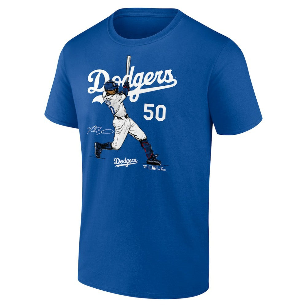 Royal Mookie Betts Los Angeles Dodgers Player Swing T-Shirt
