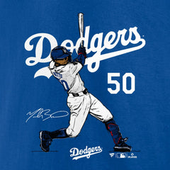 Royal Mookie Betts Los Angeles Dodgers Player Swing T-Shirt