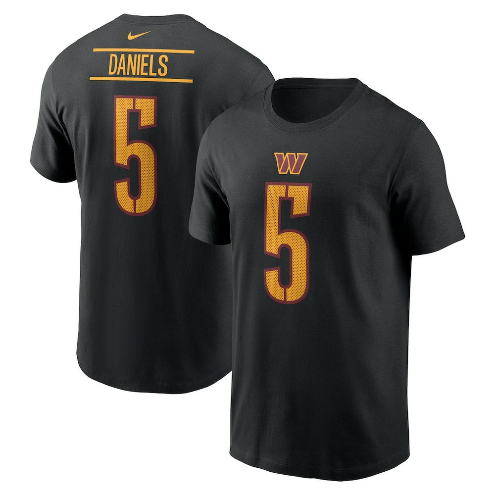 Jayden Daniels  Player Name & Number T-Shirt - Washington Commanders T-shirts