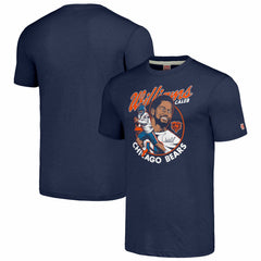 Caleb Williams  Homage Unisex Caricature Player Tri-Blend T-Shirt - Chicago Bears T-shirts
