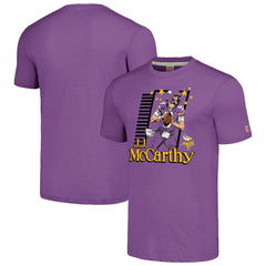 J.J. McCarthy  Homage Unisex Caricature Player Tri-Blend T-Shirt - Minnesota Vikings T-shirts