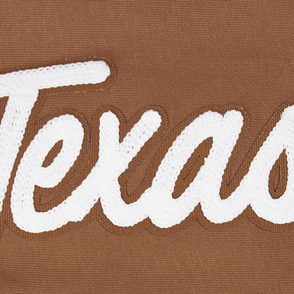 Brown Texas Rangers Pro Standard Women's Paint The City Pullover Cropped Sweatshirt