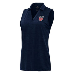 USMNT Antigua Layout Sleeveless V-Neck Polo