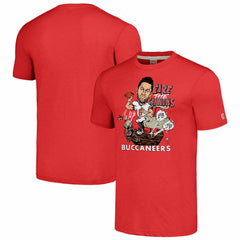 Baker Mayfield  Homage Unisex Caricature Player Graphic Tri-Blend T-Shirt - Tampa Bay Buccaneers T-shirts
