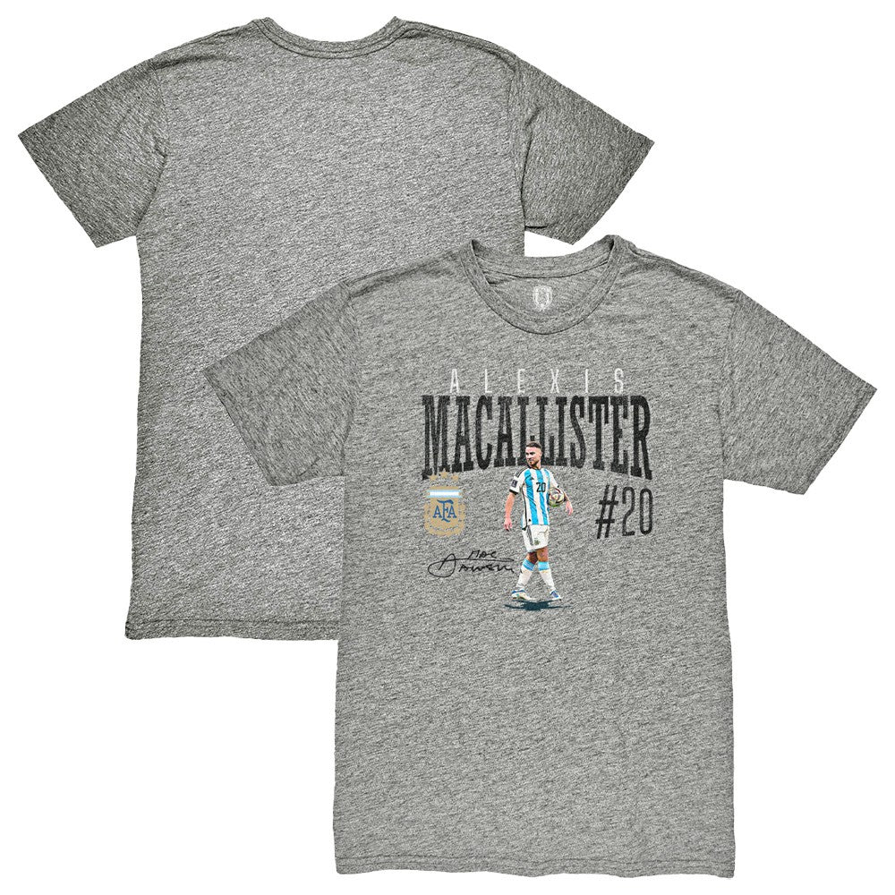 Alexis Mac Allister Argentina National Team 1863FC Snapshot Tri-Blend T-Shirt