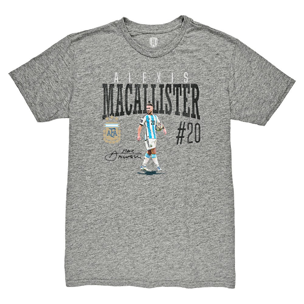 Alexis Mac Allister Argentina National Team 1863FC Snapshot Tri-Blend T-Shirt