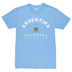 Argentina National Team 1863FC Three-Time World Champions Tri-Blend T-Shirt