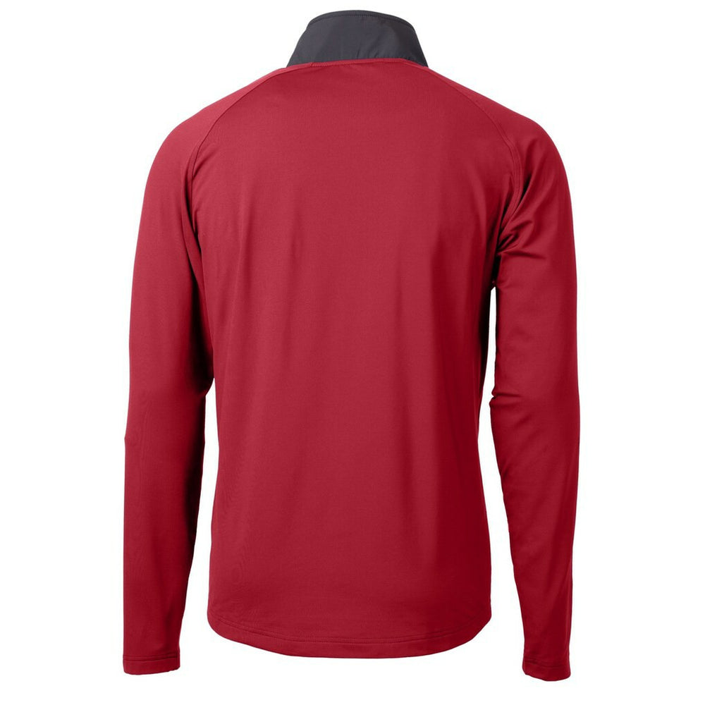 Cutter & Buck Adapt Eco Knit Hybrid Recycled Raglan DryTec Quarter-Zip Top - Atlanta Falcons Tops