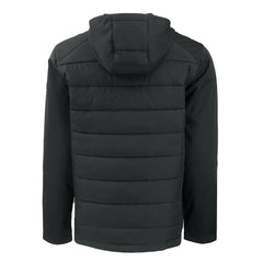Cutter & Buck Evoke Hybrid Eco Softshell Recycled Full-Zip Hoodie Jacket - Carolina Panthers Hoodies