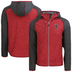 Cutter & Buck Mainsail Hoodie Raglan Full-Zip Jacket - Atlanta Falcons Hoodies