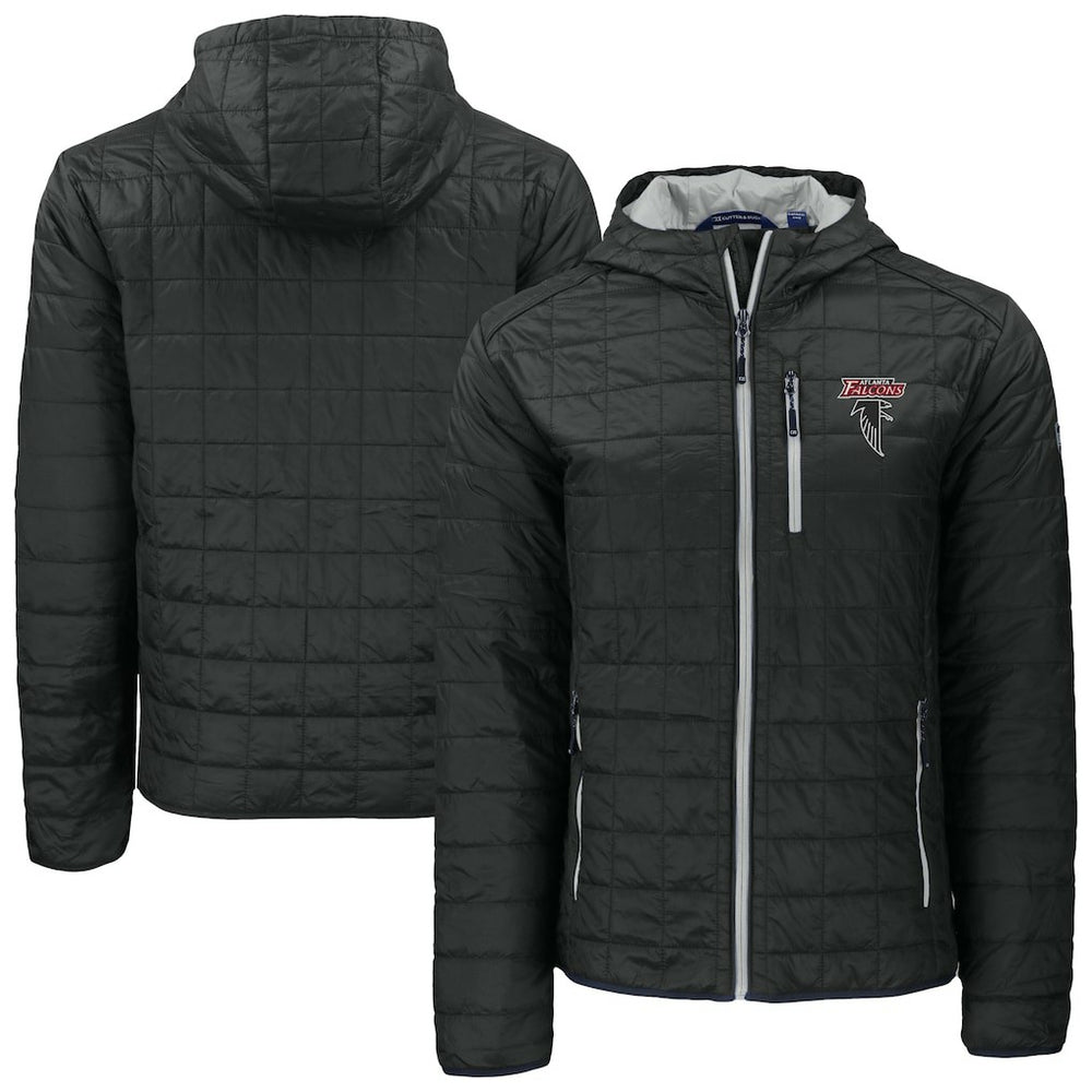 Cutter & Buck Rainier PrimaLoft Eco Insulated Full-Zip Puffer Jacket - Atlanta Falcons Jackets