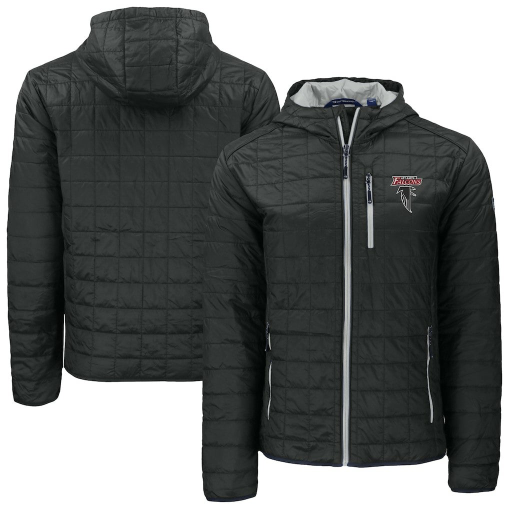 Cutter & Buck Rainier PrimaLoft Eco Insulated Full-Zip Puffer Jacket - Atlanta Falcons Jackets
