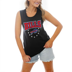 Gameday Couture Women's Baby You're A Star Racerback Scoop Neck Tapered Tank Top - Buffalo Bills Tops