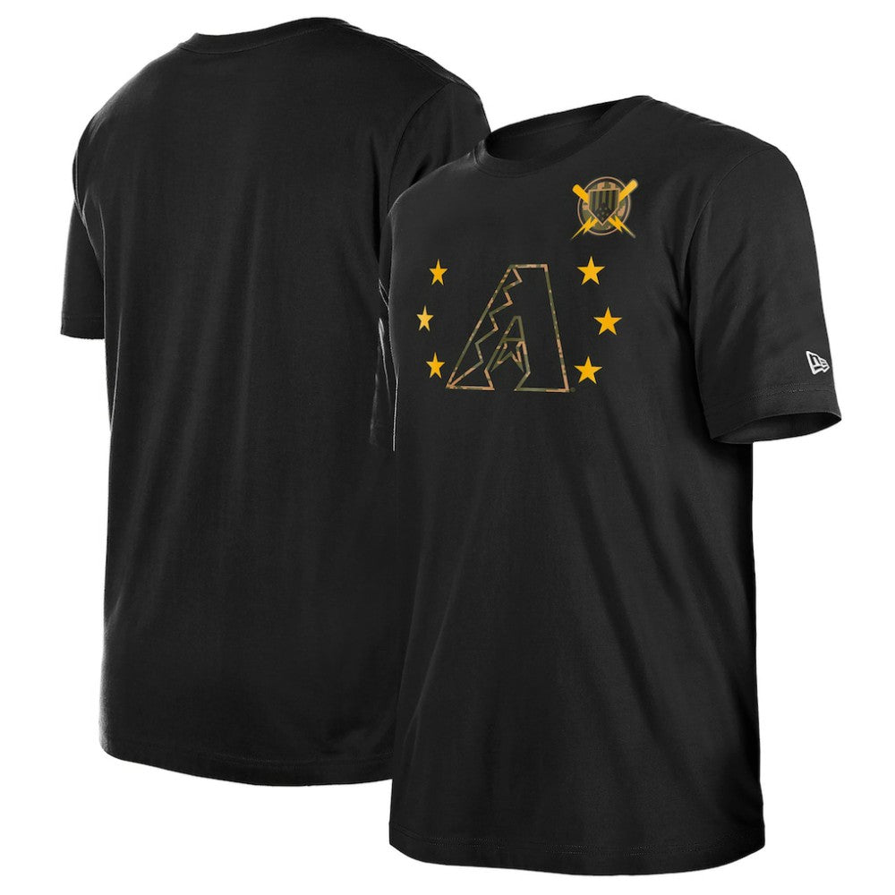 Black Arizona Diamondbacks New Era 2024 Armed Forces Day T-Shirt