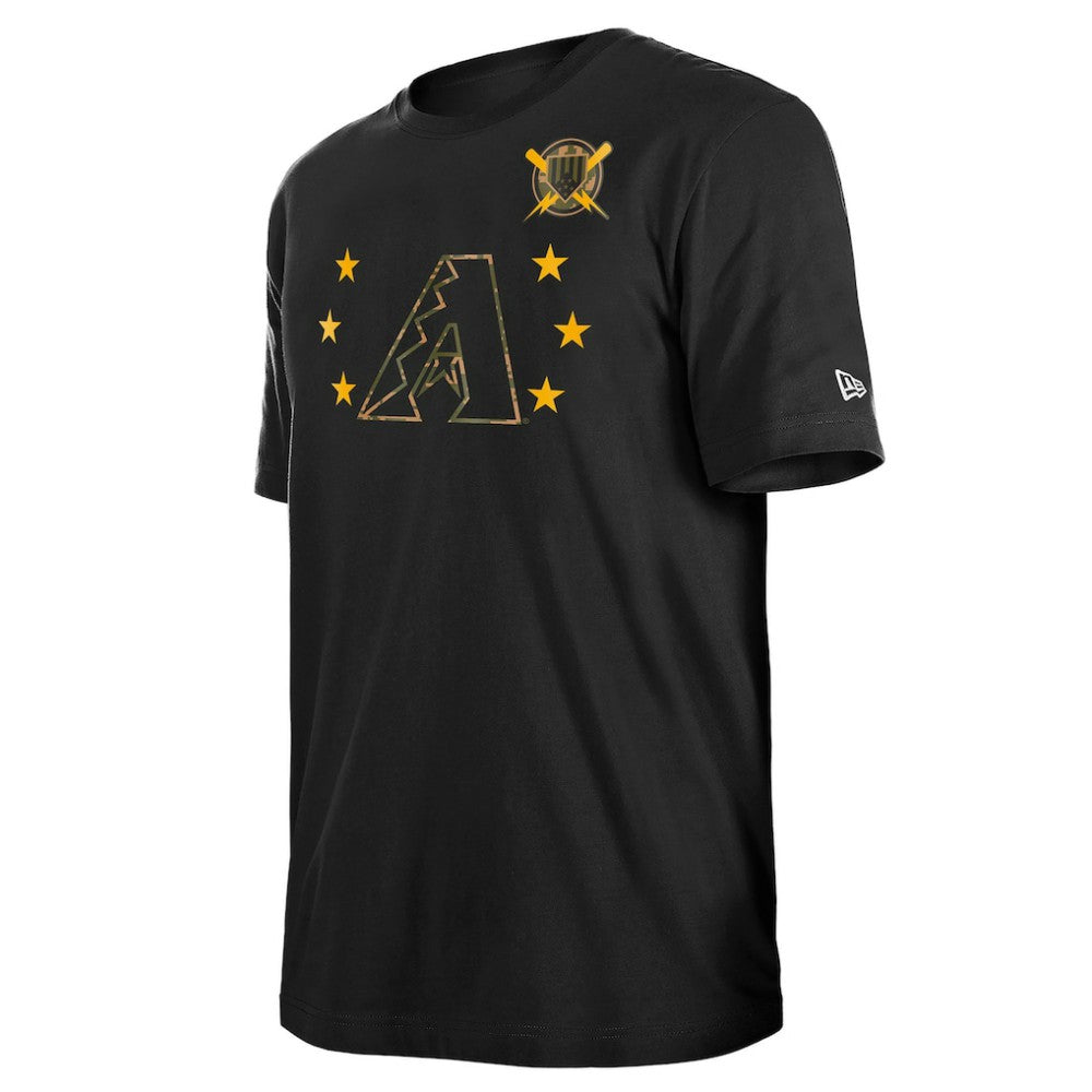 Black Arizona Diamondbacks New Era 2024 Armed Forces Day T-Shirt