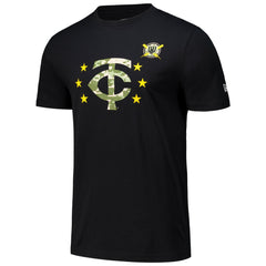 Black Minnesota Twins New Era 2024 Armed Forces Day T-Shirt