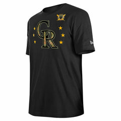Black Colorado Rockies New Era 2024 Armed Forces Day T-Shirt