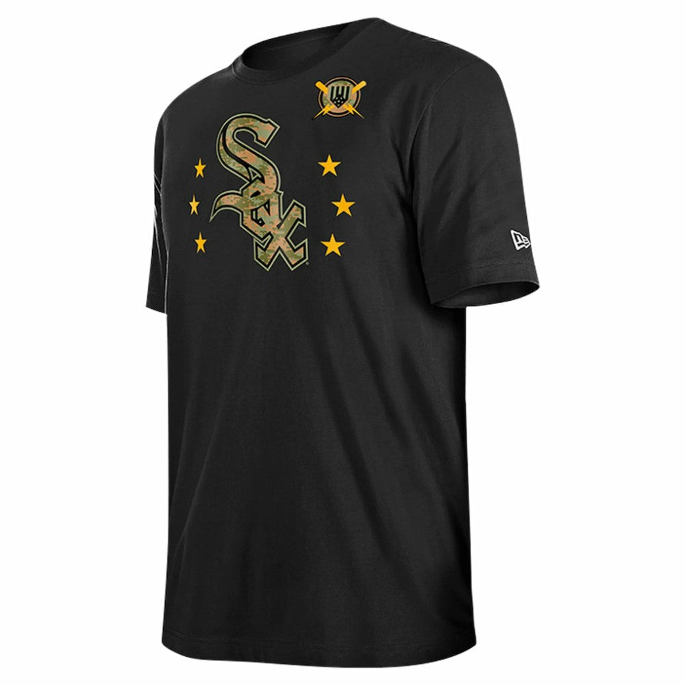 Black Chicago White Sox New Era 2024 Armed Forces Day T-Shirt