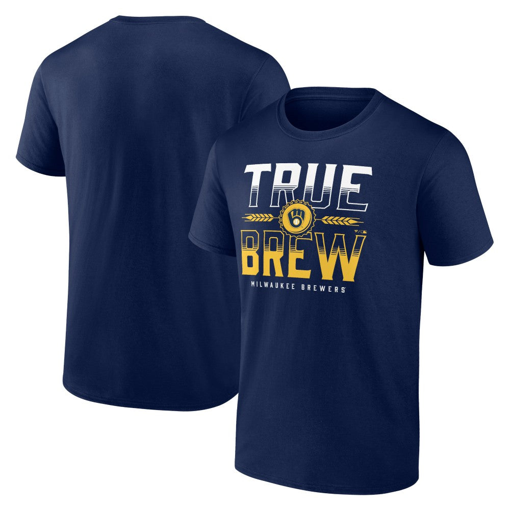 Navy Milwaukee Brewers Hometown Double T-Shirt