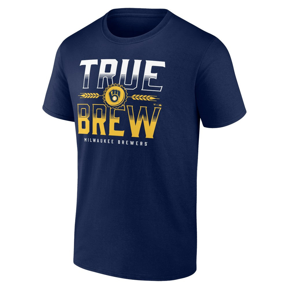 Navy Milwaukee Brewers Hometown Double T-Shirt