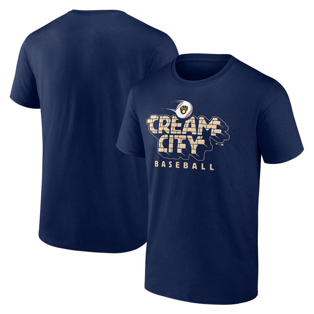 Navy Milwaukee Brewers Hometown Extra Bases T-Shirt