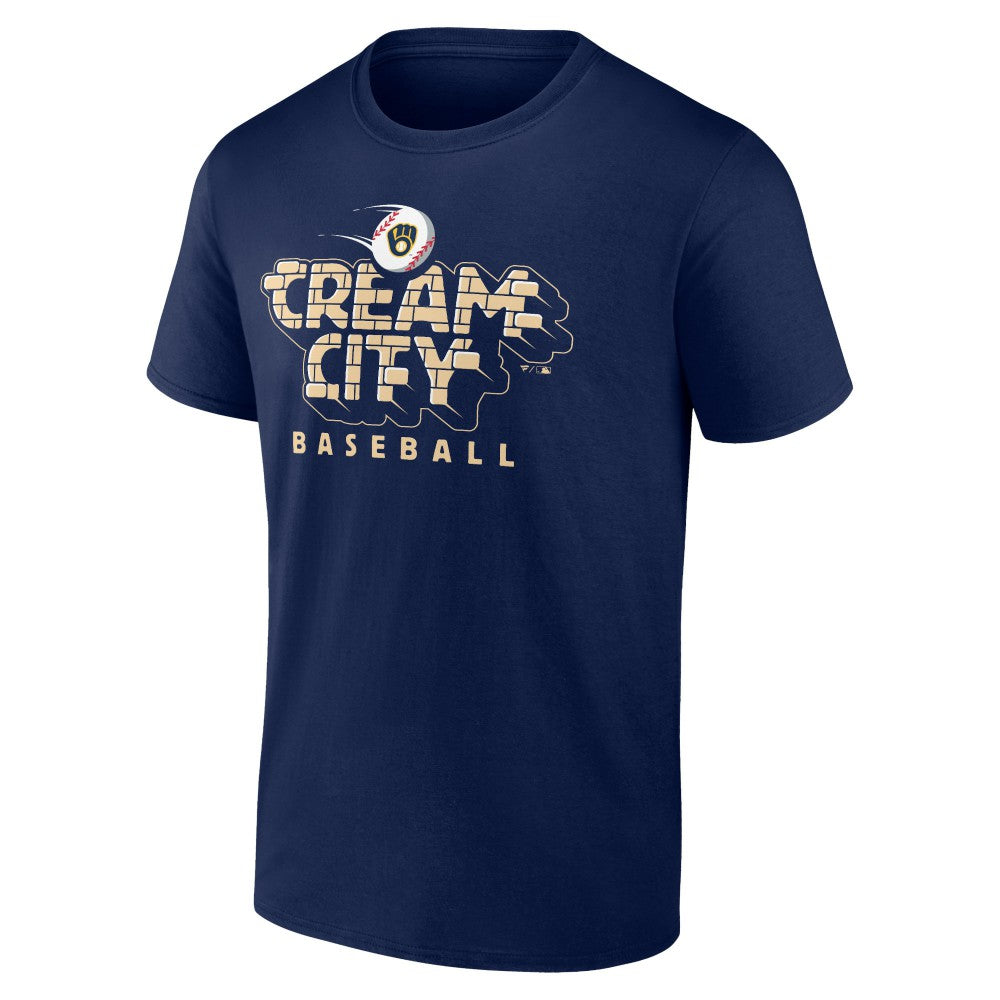 Navy Milwaukee Brewers Hometown Extra Bases T-Shirt