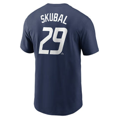 Navy Tarik Skubal Detroit Tigers Nike 2024 City Connect Fuse Name & Number T-Shirt