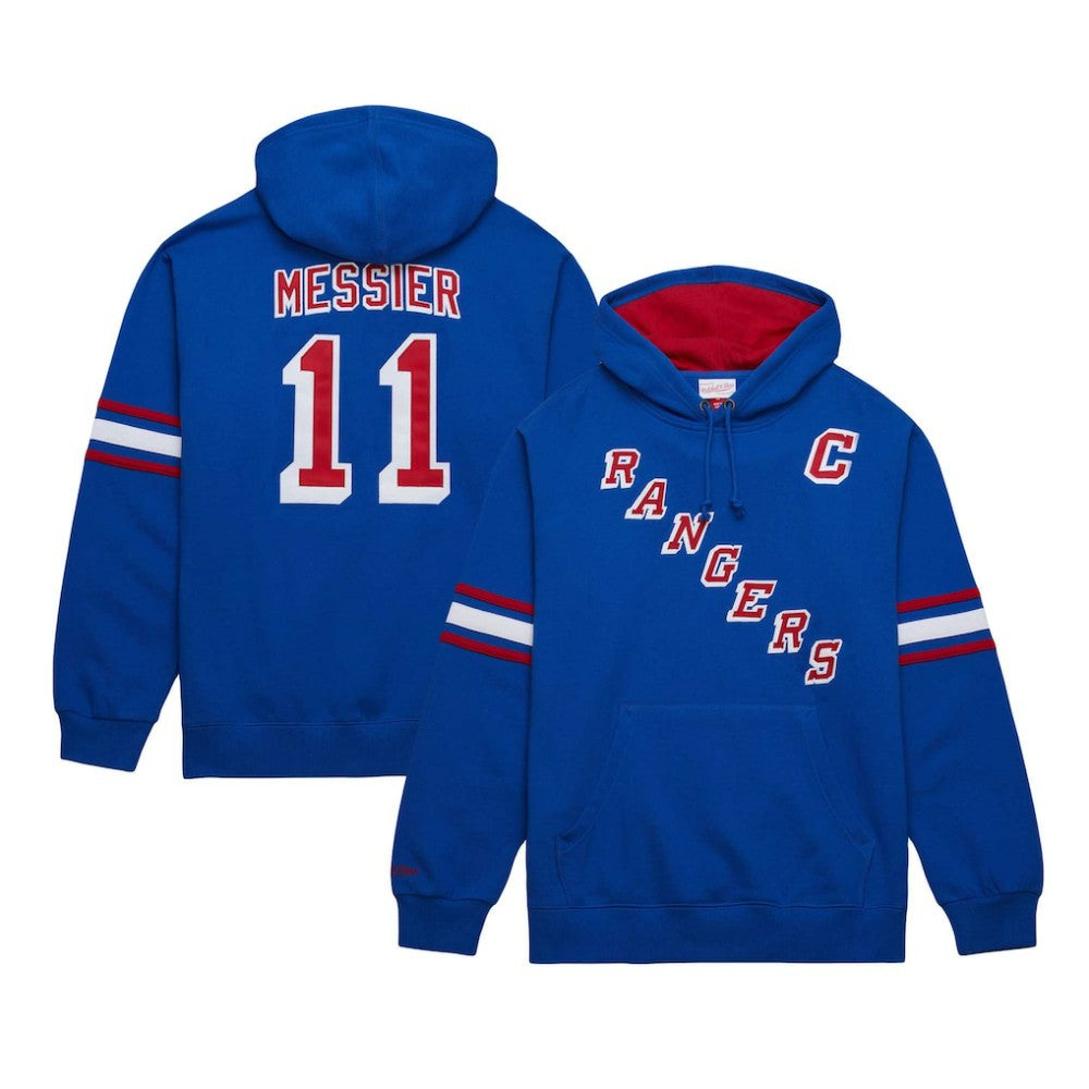 NHL Mark Messier New York Rangers Mitchell & Ness Name & Number Premium Pullover Hoodie