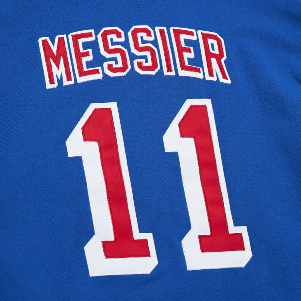 NHL Mark Messier New York Rangers Mitchell & Ness Name & Number Premium Pullover Hoodie