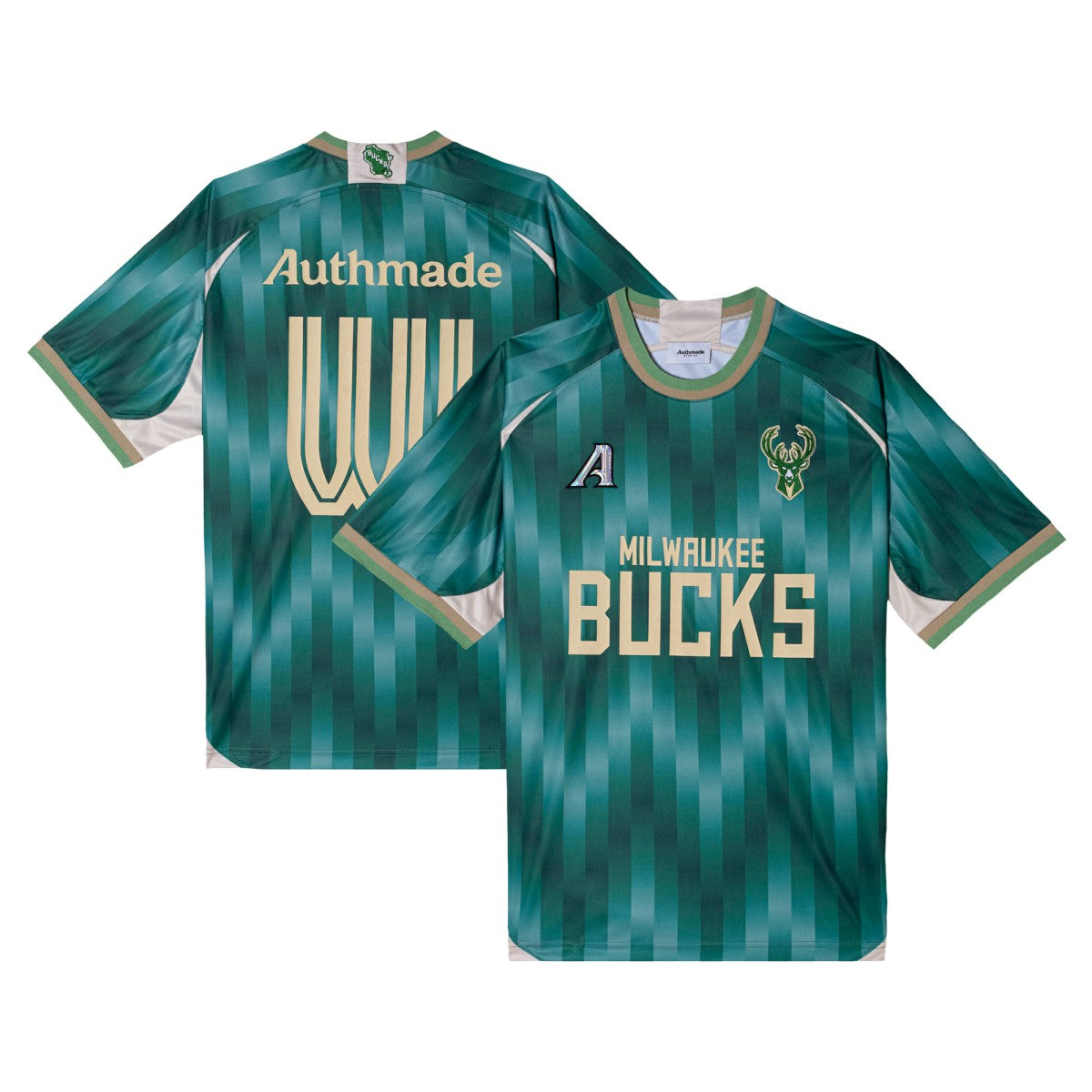 Milwaukee Bucks Authmade x NBA Soccer Kit Fashion Jersey