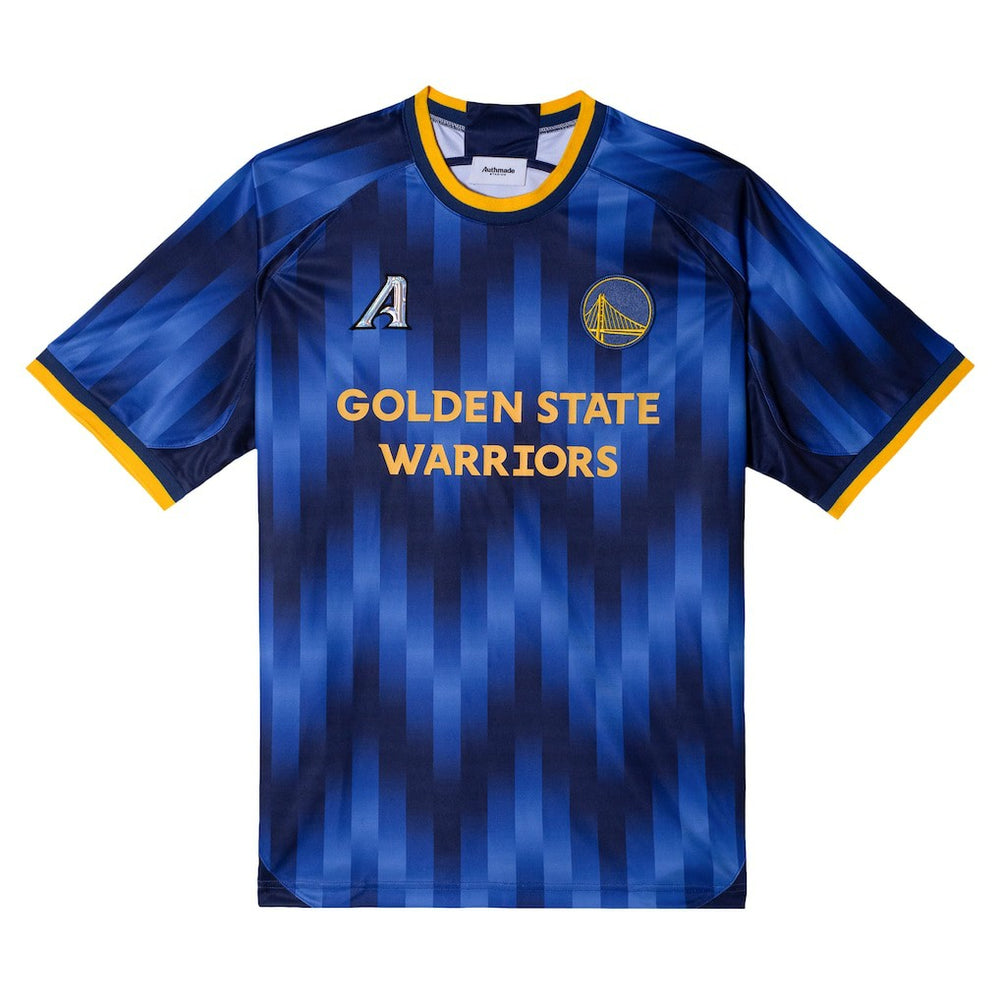 Golden State Warriors Authmade x NBA Soccer Kit Fashion Jersey sale