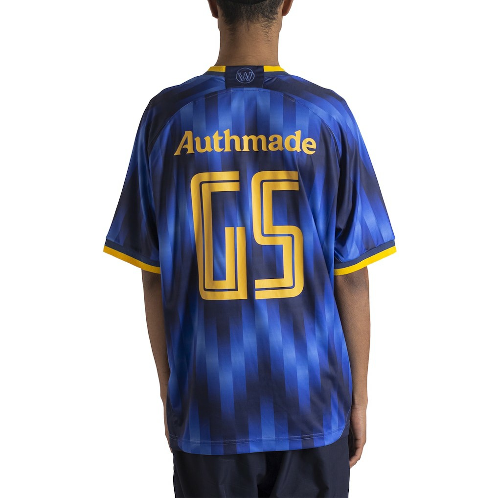 Golden State Warriors Authmade x NBA Soccer Kit Fashion Jersey sale