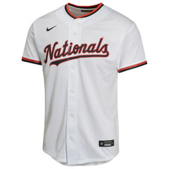 White CJ Abrams Washington Nationals Nike Youth Home Game Player Jersey