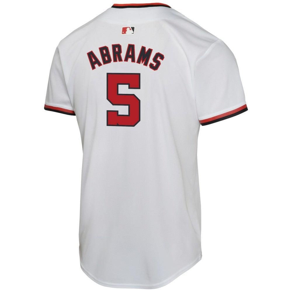 White CJ Abrams Washington Nationals Nike Youth Home Game Player Jersey