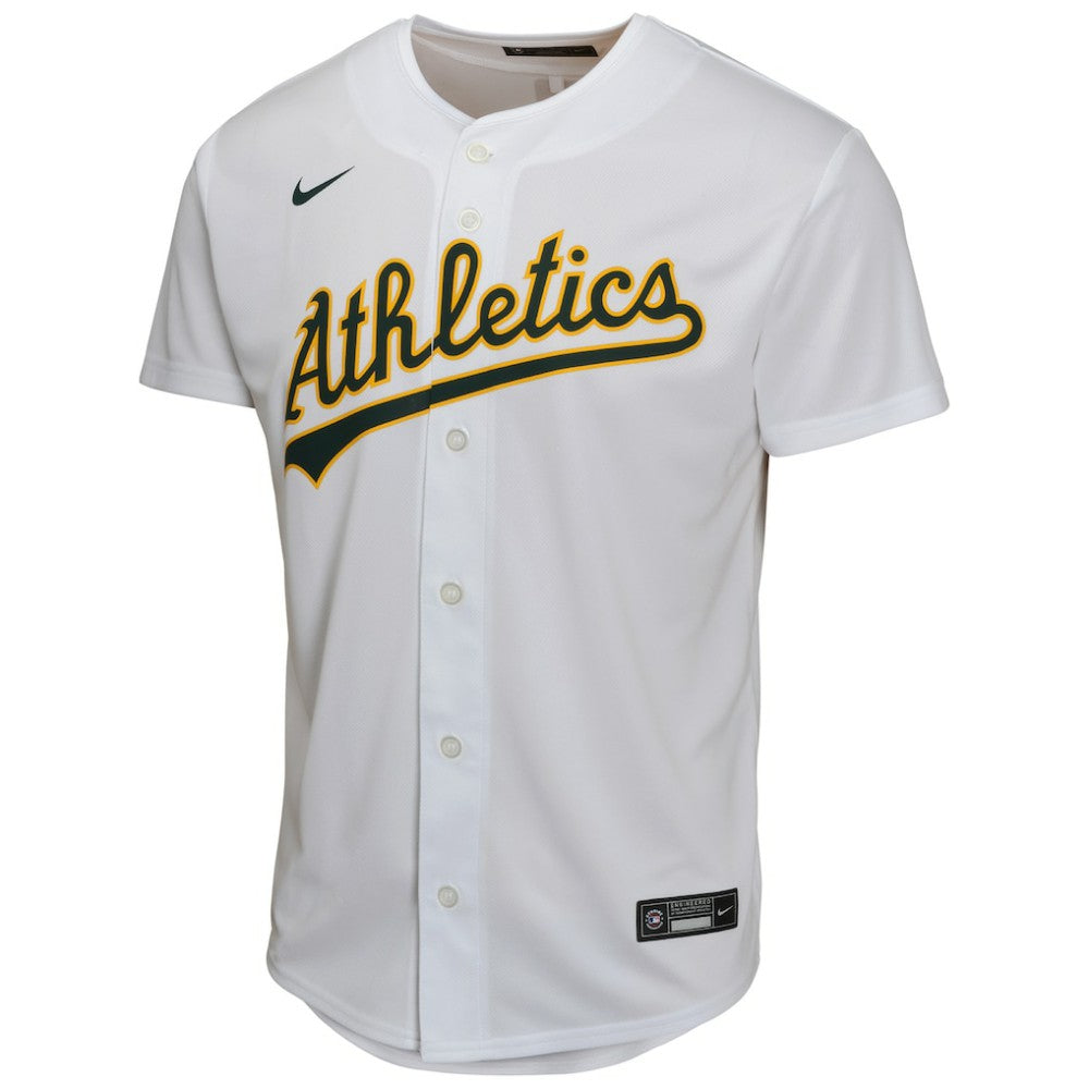 Gray Zack Gelof Athletics Nike Youth Home Game Player Jersey