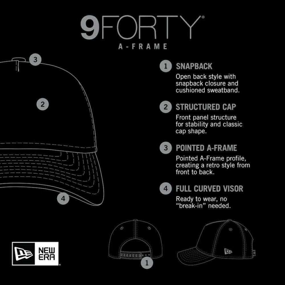 Black Chicago White Sox New Era Tonal Pop 9FORTY A-Frame Adjustable Hat