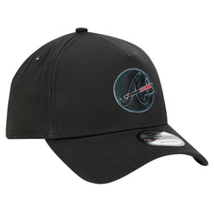Black Atlanta Braves New Era Tonal Pop 9FORTY A-Frame Adjustable Hat