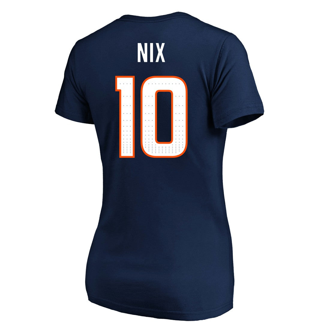 Bo Nix  Women's Plus Size Name & Number V-Neck T-Shirt - Denver Broncos T-shirts