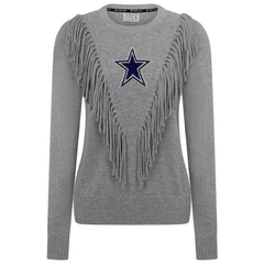 Women's Fringe Sparkle Pullover Sweater - Dallas Cowboys Pullover